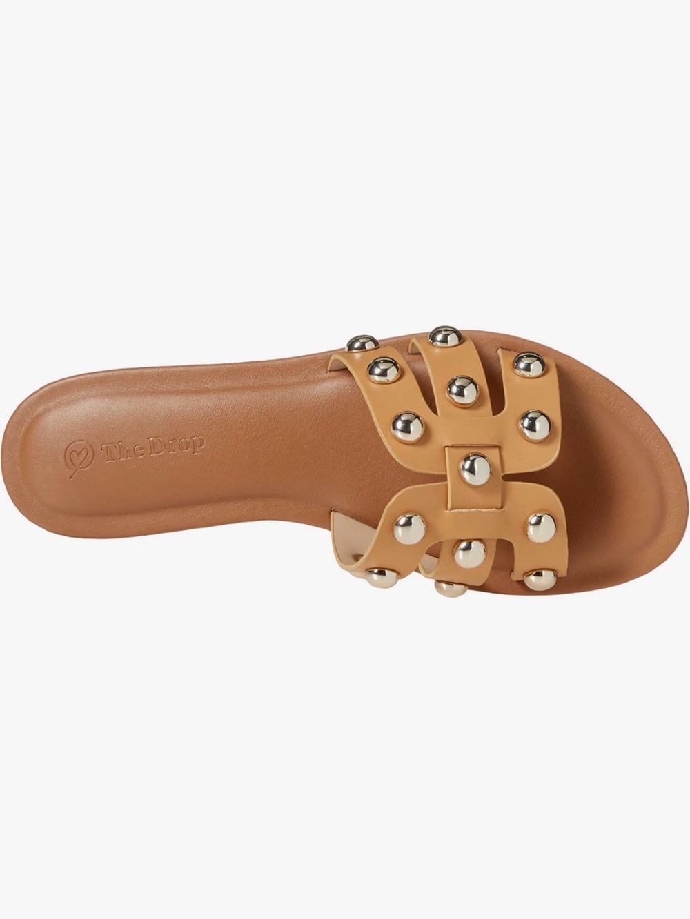 Womens Studded Slide Sandal